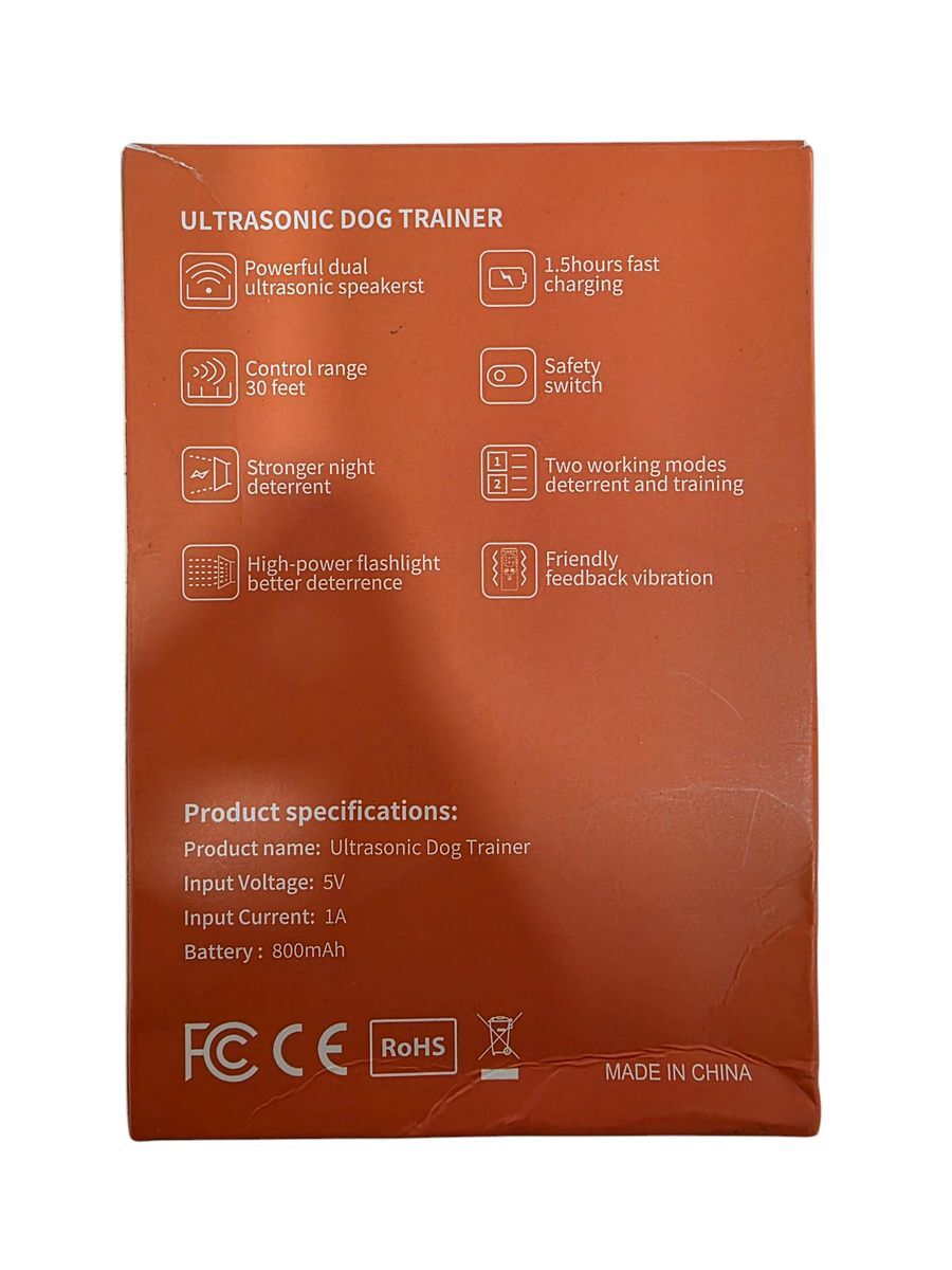 Dogs-Up Handheld Ultrasonic Anti Barking Device With Torch For Training

Train your dog and reduce excessive barking with the Dogs Handheld Ultrasonic Anti-Barking Device! This safe and humane training tool uses ultrasonic sound technology to correct unwanted behaviors without harming your pet. The built-in LED torch adds extra convenience for nighttime training and walks. Cruelty-Free No Harm to the Dog