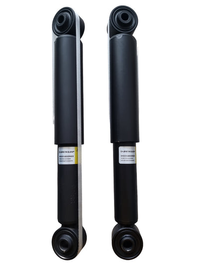 Dunlop Shock Absorbers Rear Volkswagen Kombi Microbus T5 2003-Onwards Pair

The Dunlop Shock Absorbers tailored for the rear suspension of the VW Kombi Microbus T5 from the model year 2003 onward are meticulously designed to optimize stability, control, and comfort for the vehicle's suspension system.

These shock absorbers are engineered to effectively minimize the impact of road irregularities, ensuring a smoother ride by absorbing vibrations and handling various terrains with ease. Crafted using high-qua