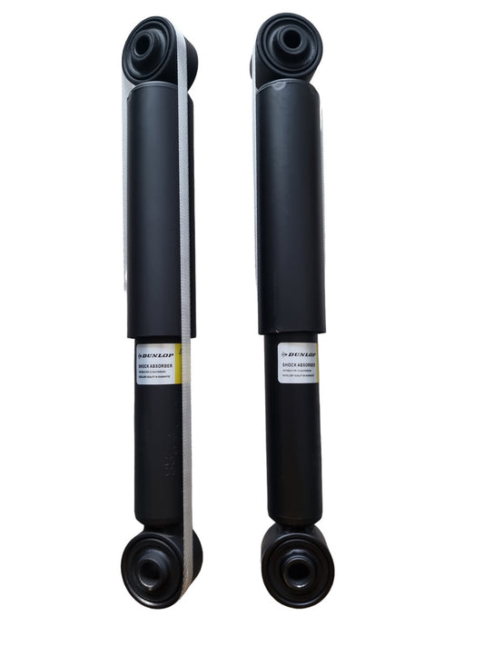 Dunlop Shock Absorbers Rear Volkswagen Kombi Microbus T5 2003-Onwards Pair

The Dunlop Shock Absorbers tailored for the rear suspension of the VW Kombi Microbus T5 from the model year 2003 onward are meticulously designed to optimize stability, control, and comfort for the vehicle's suspension system.

These shock absorbers are engineered to effectively minimize the impact of road irregularities, ensuring a smoother ride by absorbing vibrations and handling various terrains with ease. Crafted using high-qua