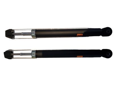 Dunlop rear shock absorber set for Toyota Corolla NRE160, NZE161, NZE161G, and ZRE162G (2012 models). Includes left and right units. Provides superior stability, comfort, and reliable rear suspension performance.