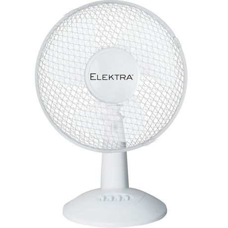 Elektra - 30cm Desk Fan - White