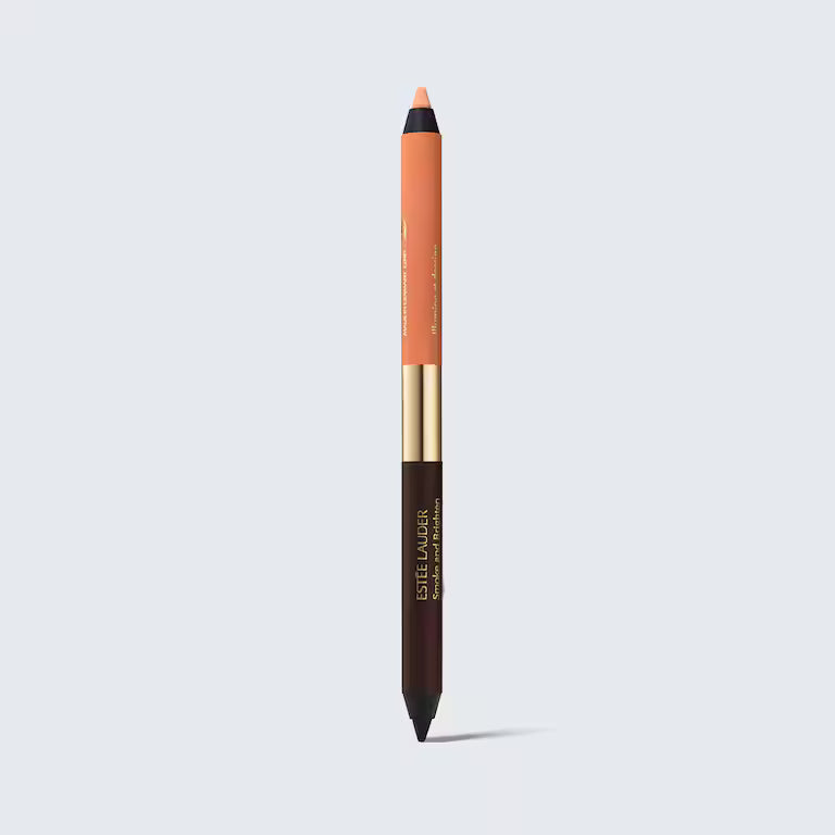 Estée Lauder Smoke and Brighten Kajal Eyeliner Duo

A dual-ended creamy pencil that packs intense colour impact: rich, pigmented shades glide on velvety smooth and blend easily.

Line, define and create eye-opening looks with this dual-ended creamy pencil featuring two contrasting high-impact hues.