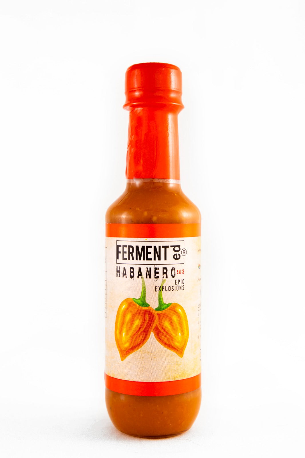 Fermented Habanero Sauce Epic Explosions 250ml

FERMENTed Habanero Sauce: Intense Heat, Fermented Elegance
Selected for their vibrant orange hue and distinctive spiciness, habanero peppers undergo a transformative fermentation process that elevates their natural heat to new heights. The result is a sauce that not only packs a punch but also boasts a depth of flavour that sets it apart.