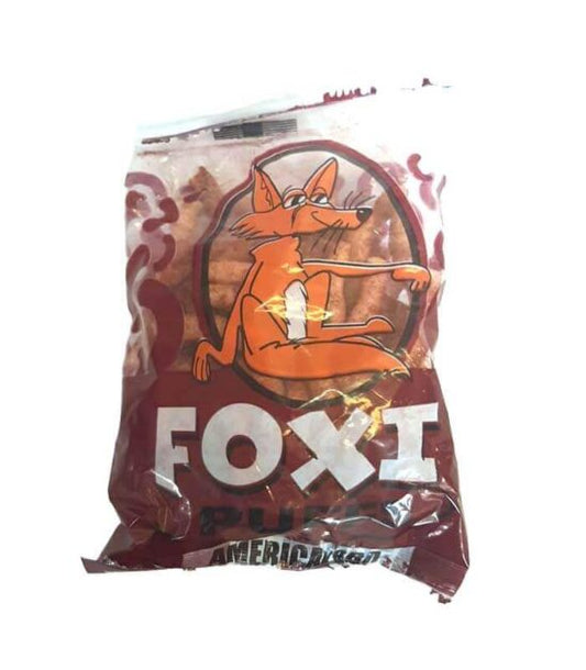 Foxi Puffs BBQ Chips 50g Pack of 20

Foxi Puffs BBQ Chips (50g Pack of 20) deliver a smoky, savory snack experience perfect for BBQ lovers. These light and crunchy puffs are packed with the rich, sweet, and tangy flavors of a classic barbecue, offering a satisfying bite with every puff. The convenient 50g packs make it easy to enjoy on the go, whether you're hosting a gathering or looking for a quick snack. With 20 packs in each box, Foxi Puffs BBQ Chips are ideal for sharing or stocking up for any occ
