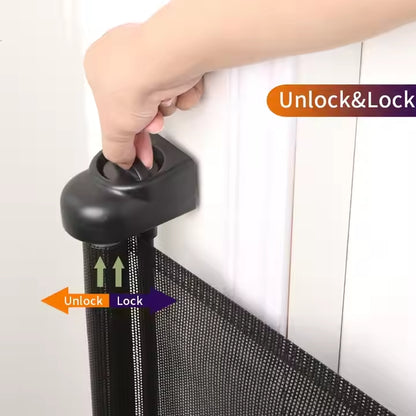 Babies-Up Retractable Baby and Pet Gate 1.4M Mesh Child Safety Gate