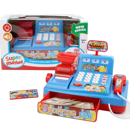 Kids-Up Toys Cash Register Cash Register Toy Set Pretend Play Cash Register