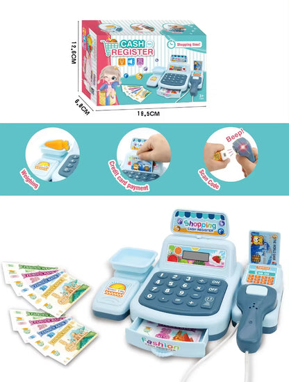 Kids-Up Toys Cash Register Cash Register Toy Set Pretend Play Cash Register