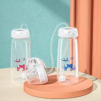Babies-Up Hands-Free Baby Bottle 240ml, Anti-Colic Feeding Bottle