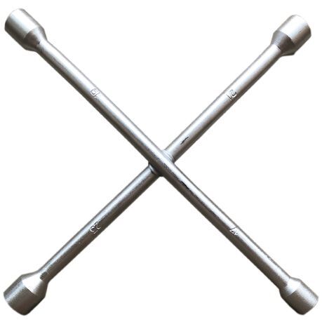 Heavy Duty 4-Way Wheel Spanner

Heavy-duty four way wheel spanner 17, 19, 21, 23mm - extra strength and thicker sockets.
Quality product for those wheel nuts that just can't seem to come loose.