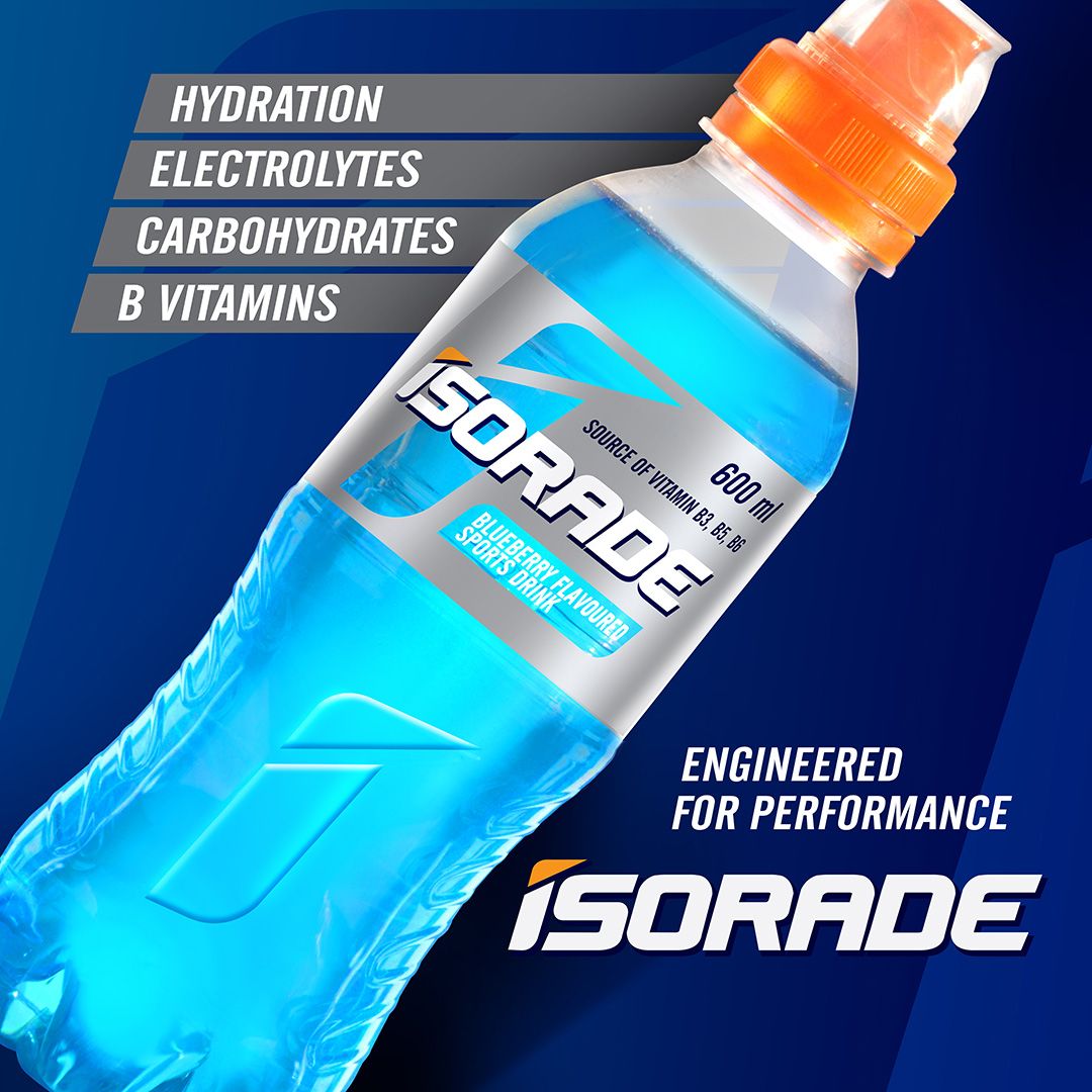 Isorade Sports Drink - Blueberry (24 x 600ml)