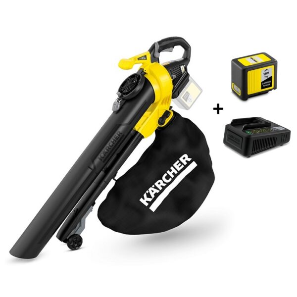 Kärcher Blower Vac BLV 36-240 Battery 5 Ah & Fast Charger

The powerful Kärcher Blower Vac BLV 36-240 Battery 5 Ah & Fast Charger blows, vacuums and chops garden waste, also wet green waste, at up to 240 km/h. The suction and blow tubes can be removed separately.Includes 5 Ah battery & Fast Charger.