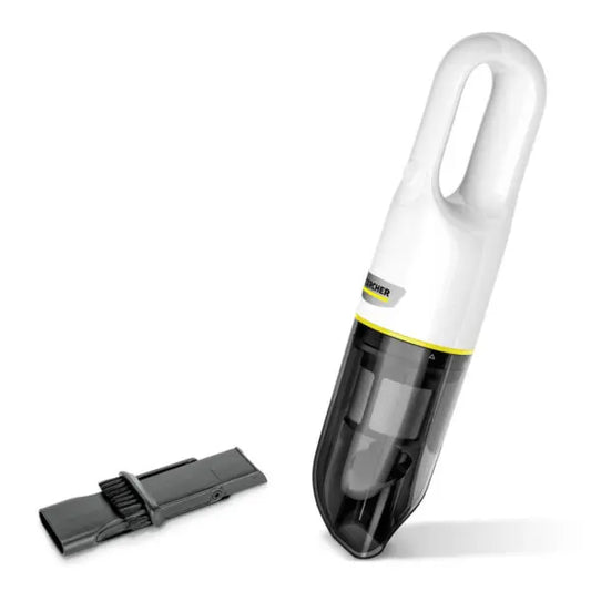 Karcher CVH 2 Battery Vacuum

Effectively solving difficult cleaning situations: The BATTERY-powered CVH 2 hand vacuum cleaner is lightweight and compact and is ideal as a reliable aid for daily cleaning tasks in the kitchen, living room, bedroom and car.