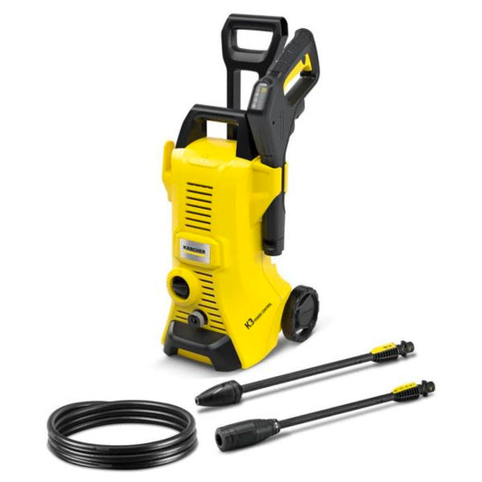 Karcher K 3 Power Control Pressure Washer

K 3 Power Control pressure washer with G 120 Q Power Control spray gun and spray lances. With application consultant via app, which provides practical tips for even more efficient cleaning results.

Ideal for cleaning bicycles, motor bikes, cars, trailers and caravans as well as jobs around the garden like small patios and wooden decks, garden tools and more