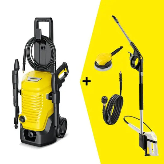 Karcher K 4 Solar Panel Cleaning Window Cleaning

K 4 WCM with water-cooled motor is perfect for moderate dirt on vehicles, garden walls, bicycles, windows and solar panels. Combo includes TLA 4 telescopic lance (1.2 to 3.7 m), 6 metre extension hose &amp; rotating wash brush.