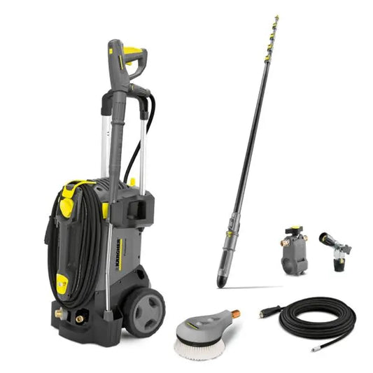 Karcher Solar Panel Cleaning Karcher HD 5/15 Wash Brush

The Solar Panel Cleaning Karcher HD 5/15 Wash Brush is a Professional package that includes a HD 5/15 pressure washer, 7 metre telescopic lance HP hose and rotating wash brush. This package is suitable for business / industrial use.