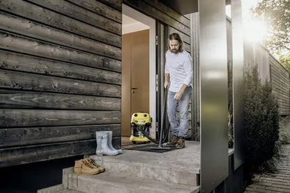 Karcher WD 4 S Vacuum Cleaner & Bags & Filter

Super powerful and energy-efficient wet/dry vacuum cleaner with 20 l stainless steel container, convenient flat pleated filter, 5 m cable, 2.2 m suction hose and blower function. Combo includes pack of 4 vacuum bags &amp; additional filter.