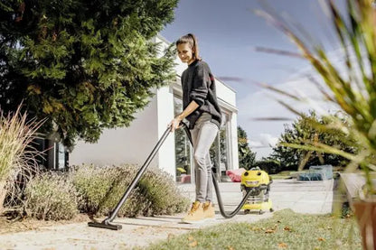Karcher WD 4 S Vacuum Cleaner & Bags & Filter

Super powerful and energy-efficient wet/dry vacuum cleaner with 20 l stainless steel container, convenient flat pleated filter, 5 m cable, 2.2 m suction hose and blower function. Combo includes pack of 4 vacuum bags &amp; additional filter.