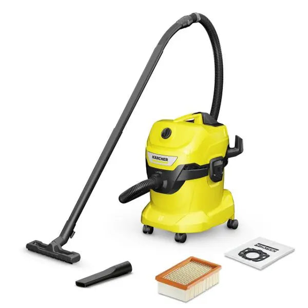 Karcher WD 4 Wet and Dry Vacuum Cleaner

Powerful performance: With its 20-litre plastic container, 5-metre cord and 2.2-metre-long suction hose, the WD 4 wet and dry vacuum cleaner provides especially powerful suction and excellent energy efficiency.

Karcher WD 4 Wet and Dry Vacuum Cleaner – Powerful suction and energy-efficient performance with a power consumption of just 1000 watts.
