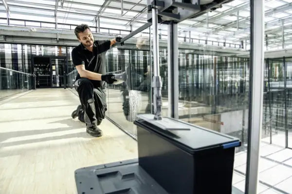 Karcher WVP 10 Adv Window Cleaner

The battery-powered WVP 10 window- and surface vacuum cleaner is always comfortable to hold whether you are working on horizontal or vertical surfaces, or even overhead. Ideal for all smooth surfaces such as windows and tiles.