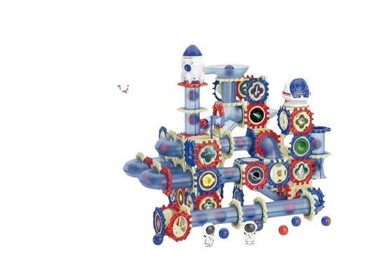 Kids-up 257 piece DIY stem marble run maze space building blocks set

Launch into a world of creativity and discovery with the kids-up 257 piece diy stem marble run maze - space edition! Packed with interlocking building blocks, vibrant ramps, gears, and space-themed accessories, this set empowers kids to build their own thrilling marble mazes while learning the principles of physics, engineering, and motion.
