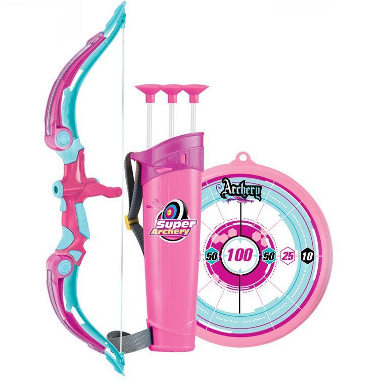 Kids-Up Bow & Arrow Archery Set Pink 5 Years And Older Set