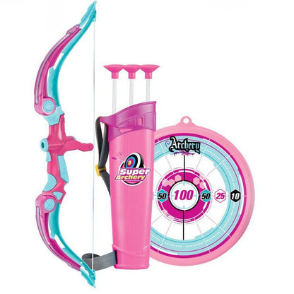 Kids-Up Bow & Arrow Archery Set Pink 5 Years And Older Set