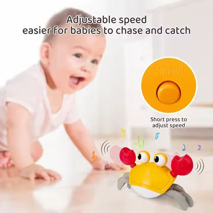 Kids-Up Crawling Crab Toys with Light Up, USB Rechargeable Interactive Toy