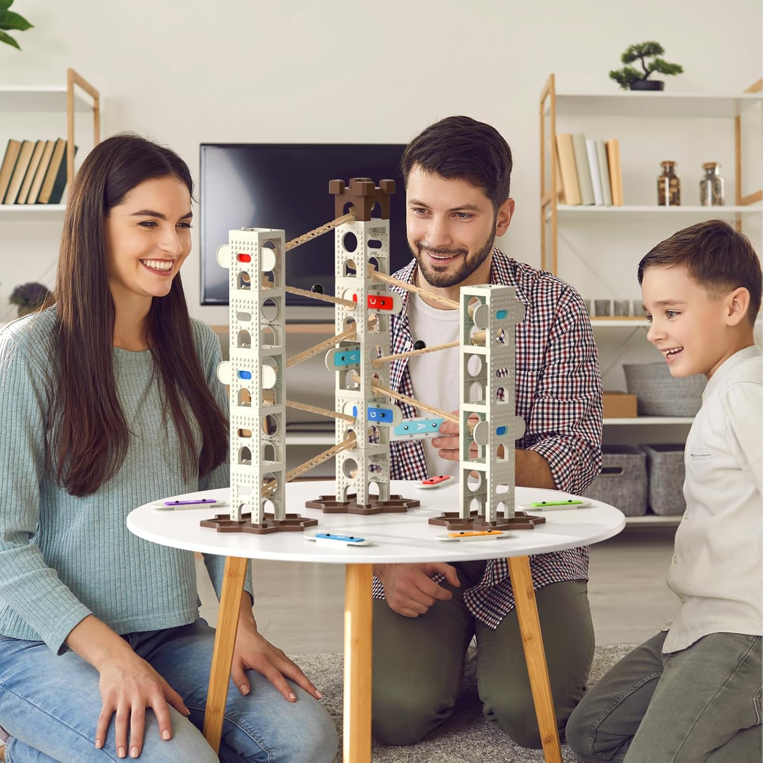 Kids-Up 103 Piece STEM Marble Run Set Featuring Music Pillars Maze Track

Ignite curiosity and design thinking with the Kids-Up 103-Piece Marble Run, a dynamic STEM toy featuring musical surprise pillars and maze track elements to elevate the marble run experience.

What Sets It Apart
Interactive Music Pillars: Special columns along the course trigger musical notes or short melodies as marbles hit them, adding sensory delight and encouraging pattern experimentation.