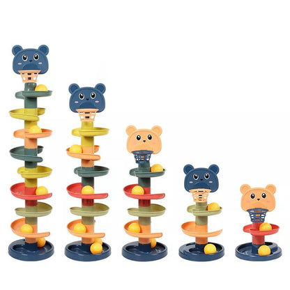 Boost motor skills with the Kids-Up 5-Stage Ball Track Tower. A colourful, rotating rolling toy designed for visual tracking and cause-and-effect learning. Fast SA delivery!