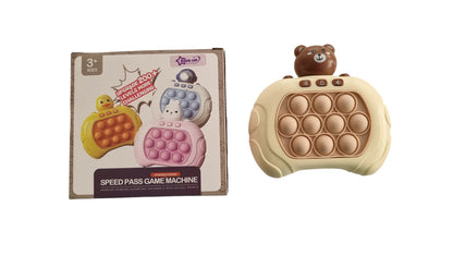 Kids-Up Electronic Pop It Quick Push Game Brown Bear

The Kids-Up Electronic Pop It Quick Push Game in the fun shape of a Brown Bear combines the sensory satisfaction of traditional Pop It toys with an exciting electronic twist. This interactive game challenges kids to press the popping bubbles as they light up, testing their speed and coordination.