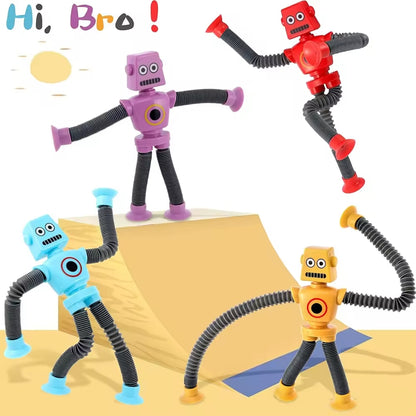 Kids-Up LED Robot Pop Tubes - Sensory Fidget Toy Pack

Introduce your child to a world of sensory exploration and creative play with the Kids-Up LED Robot Pop Tubes! Designed to engage and entertain, these light-up fidget tubes are perfect for toddlers, children with autism, and anyone in need of stress relief. This pack of three offers endless fun with its unique telescopic design and vibrant LED lights.