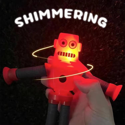 Kids-Up LED Robot Pop Tubes - Sensory Fidget Toy Pack

Introduce your child to a world of sensory exploration and creative play with the Kids-Up LED Robot Pop Tubes! Designed to engage and entertain, these light-up fidget tubes are perfect for toddlers, children with autism, and anyone in need of stress relief. This pack of three offers endless fun with its unique telescopic design and vibrant LED lights.