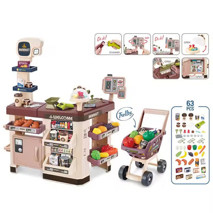 Kids-Up Pretend Play Toys Set Supermarket