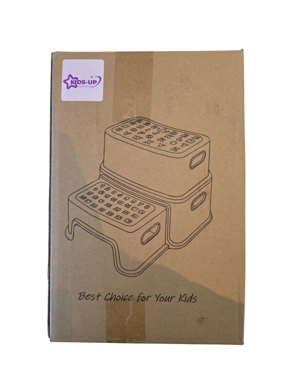 Kids-Up & Toddlers 2-Step Sturdy Stool - For Bathroom, Kitchen & Potty Training

Help little ones gain independence safely with the Kids-Up 2-Step Sturdy Stool, designed for toddlers and kids to reach new heights with confidence. Whether they're potty training, brushing their teeth, or helping in the kitchen, this durable and slip-resistant stool offers the perfect boost.