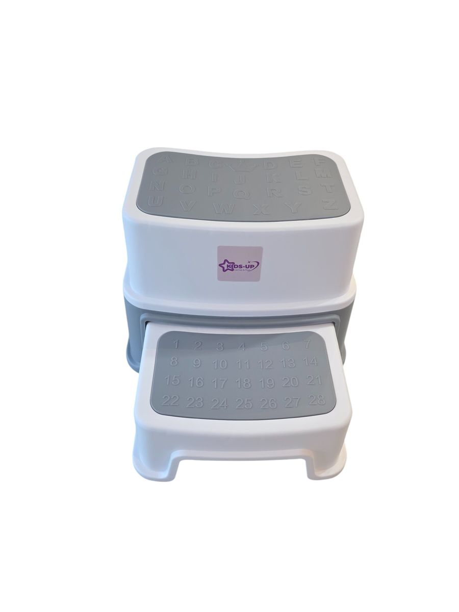 Kids-Up & Toddlers 2-Step Sturdy Stool - For Bathroom, Kitchen & Potty Training

Help little ones gain independence safely with the Kids-Up 2-Step Sturdy Stool, designed for toddlers and kids to reach new heights with confidence. Whether they're potty training, brushing their teeth, or helping in the kitchen, this durable and slip-resistant stool offers the perfect boost.