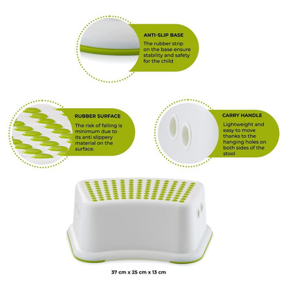 Kids-Up & Toddlers Sturdy 1-Step Stool - For Bathroom, Kitchen & Potty Training

Support your little one's independence with the Kids-Up Sturdy 1-Step Stool, specially designed for toddlers and young children. Whether they're learning to use the potty,& reach the sink, or help out in the kitchen, this safe and durable step stool gives them the confidence to do it all on their own.