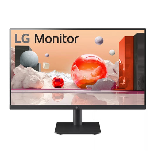 The LG Essential 24MS500 24″ FHD IPS Monitor is your ideal companion for both work and play, delivering clear visuals, smooth performance, and a sleek modern design—all in a compact footprint. Perfect for home or office users, this monitor makes everyday tasks such as emailing, browsing, document editing, and streaming effortless and visually enjoyable. Its Full HD 1920 x 1080 resolution paired with IPS technology ensures vibrant colours and consistent clarity across a 178° wide viewing angle, so you can wo