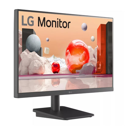 The LG Essential 24MS500 24″ FHD IPS Monitor is your ideal companion for both work and play, delivering clear visuals, smooth performance, and a sleek modern design—all in a compact footprint. Perfect for home or office users, this monitor makes everyday tasks such as emailing, browsing, document editing, and streaming effortless and visually enjoyable. Its Full HD 1920 x 1080 resolution paired with IPS technology ensures vibrant colours and consistent clarity across a 178° wide viewing angle, so you can wo