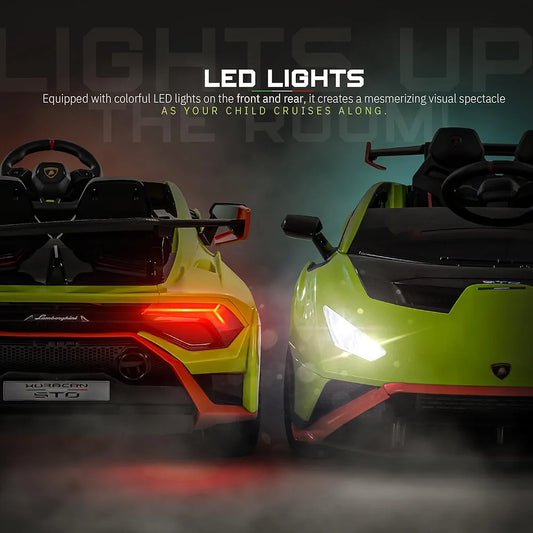 Lamborghini Huracan STO Ride on Car With Rubber Wheels 12v