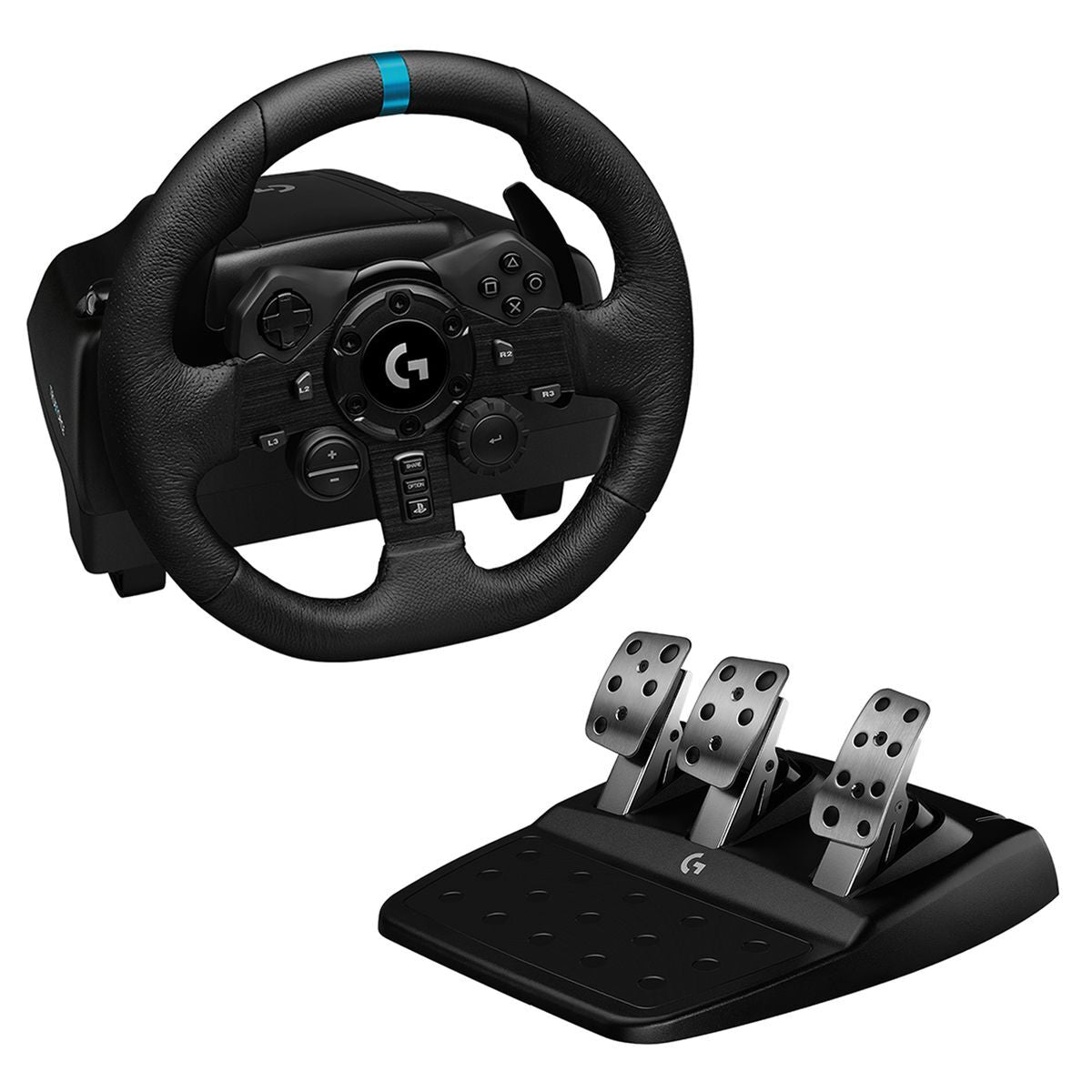Logitech(R) G923 Trueforce Racing Wheel and Pedals for PS / PC Force Feedback, Dual Clutch, Xbox (2 Year Warranty)

TrueForce Racing Wheel for Ultimate Sim Racing Performance, Precision, and Immersive Control

Logitech G923 is a high-performance racing wheel that revolutionises the eracing experience. Re-engineered to support a game-changing feedback system, G923 features TRUEFORCE, next-generation force feedback that dials into game engines to deliver higher fidelity realism. Feel the pistons pumping, the 