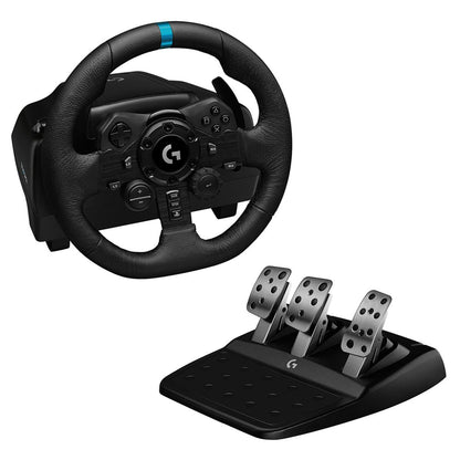 Logitech(R) G923 Trueforce Racing Wheel and Pedals for PS / PC Force Feedback, Dual Clutch, Xbox (2 Year Warranty)

TrueForce Racing Wheel for Ultimate Sim Racing Performance, Precision, and Immersive Control

Logitech G923 is a high-performance racing wheel that revolutionises the eracing experience. Re-engineered to support a game-changing feedback system, G923 features TRUEFORCE, next-generation force feedback that dials into game engines to deliver higher fidelity realism. Feel the pistons pumping, the 
