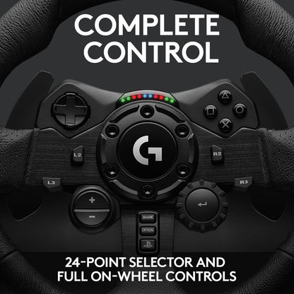 Logitech(R) G923 Trueforce Racing Wheel and Pedals for PS / PC Force Feedback, Dual Clutch, Xbox (2 Year Warranty)

TrueForce Racing Wheel for Ultimate Sim Racing Performance, Precision, and Immersive Control

Logitech G923 is a high-performance racing wheel that revolutionises the eracing experience. Re-engineered to support a game-changing feedback system, G923 features TRUEFORCE, next-generation force feedback that dials into game engines to deliver higher fidelity realism. Feel the pistons pumping, the 