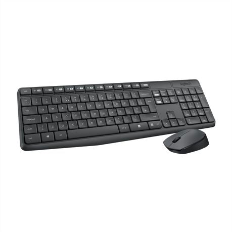 Logitech - MK235 Wireless Keyboard and Mouse Combo (2 Year Warranty)

MK235 Wireless Keyboard and Mouse

- Full-size. Durable. Simple.

- for Windows, Chrome OS, Linux

Familiar keyboard layout

- No learning curve involved.