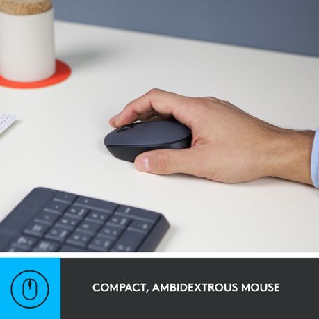 Logitech - MK235 Wireless Keyboard and Mouse Combo (2 Year Warranty)

MK235 Wireless Keyboard and Mouse

- Full-size. Durable. Simple.

- for Windows, Chrome OS, Linux

Familiar keyboard layout

- No learning curve involved.