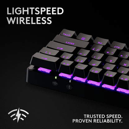 Logitech - Pro X 60 Lightspeed Wireless Gaming Keyboard - Black (2 Year Warranty)

Level up your gameplay with the Logitech Pro X 60 Lightspeed Wireless Gaming Keyboard in Black. Featuring ultra-fast Lightspeed connectivity, a compact 60% layout, and pro-grade performance for competitive gaming. Durable, responsive, and built for speed, with a 2-year warranty for total confidence. Perfect for esports, FPS players, and high-performance setups.
