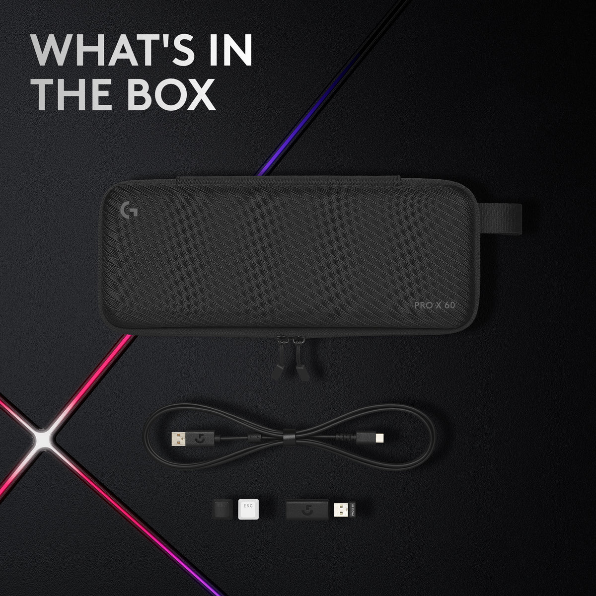 Logitech - Pro X 60 Lightspeed Wireless Gaming Keyboard - Black (2 Year Warranty)

Level up your gameplay with the Logitech Pro X 60 Lightspeed Wireless Gaming Keyboard in Black. Featuring ultra-fast Lightspeed connectivity, a compact 60% layout, and pro-grade performance for competitive gaming. Durable, responsive, and built for speed, with a 2-year warranty for total confidence. Perfect for esports, FPS players, and high-performance setups.