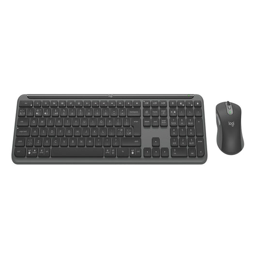 Logitech - Signature Slim Wireless Keyboard &amp; Mouse Combo - MK950 - Black (2 Year Warranty)

The Logitech MK950 Signature Slim Combo is designed to seamlessly switch between your work and personal devices, providing a wireless, quiet, and efficient workspace. This keyboard and mouse combo offers exceptional performance, with customizable keys and buttons, a quiet typing and clicking experience, and the ability to switch between up to three devices with ease. Built with sustainability in mind