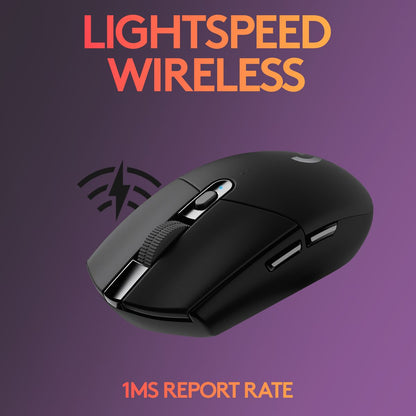 Shop the Logitech G305 Lightspeed Wireless Gaming Mouse with HERO sensor, 12,000 DPI precision, ultra-lightweight design, and long battery life. Perfect for gaming in South Africa.

Take your gaming performance to the next level with the Logitech G305 Lightspeed Wireless Gaming Mouse. Built for speed, precision, and reliability, this high-performance mouse combines advanced wireless technology with a powerful HERO sensor—all at an affordable price.
