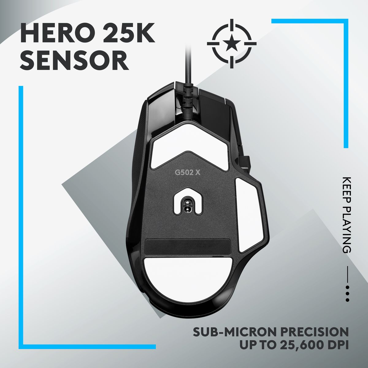 Customize your gaming experience with ease using the G502 X's programmable controls, adjustable DPI-shift button, and dual-mode scroll wheel. Tailor the mouse to your preferences and playstyle, empowering you to game at your best, every time. Whether you're a casual gamer or a seasoned pro, the Logitech G502 X Wired Gaming Mouse is the ultimate companion for achieving victory in the virtual battlefield