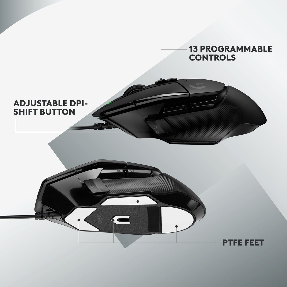 Featuring the HERO 25K sensor, the G502 X glides effortlessly across any surface, providing smooth and precise cursor control like never before.